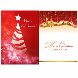 کارت پستال مدل مری کریسمس کد 11 مجموعه 2 عددی