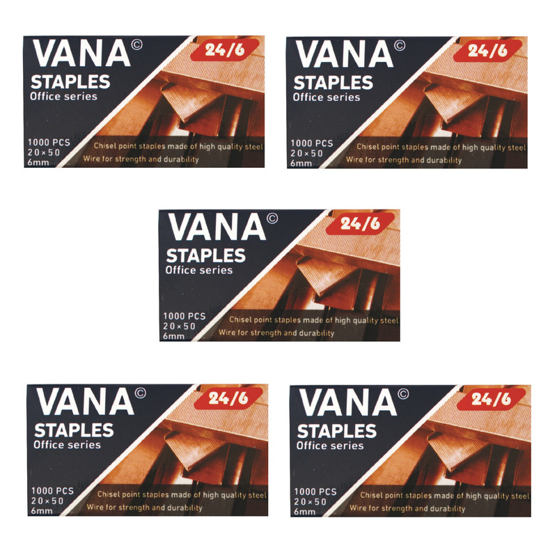 سوزن منگنه وانا سایز 24/6 کد 500 بسته 5000 عددی