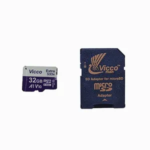کارت حافظه microSDHC ویکومن مدل Extra 533X کلاس 10 استاندارد UHS-I U1 سرعت 80MBps ظرفیت 32 گیگابایت به همراه آداپتور SD