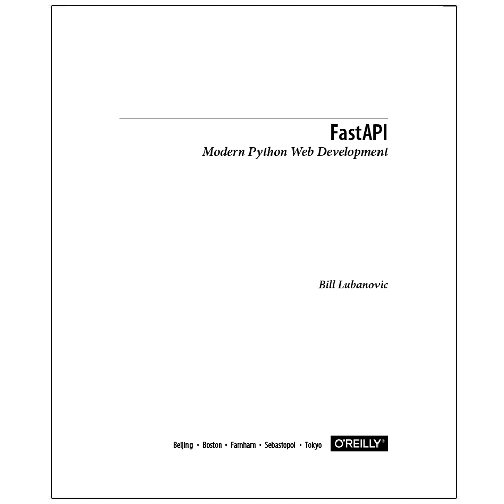 قیمت و خرید کتاب FastAPI Modern Python Web Development اثر Bill ...