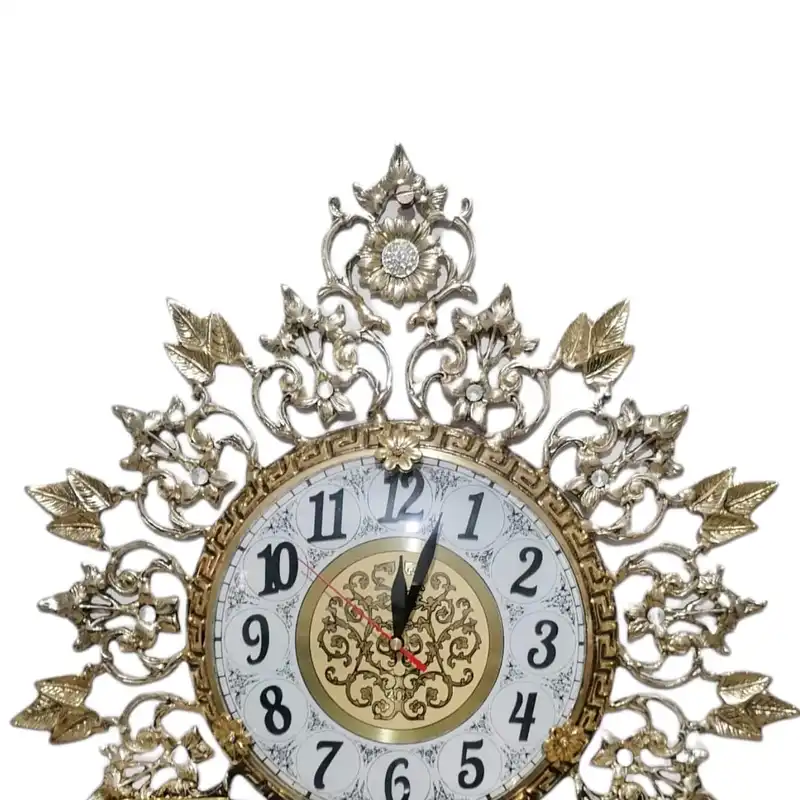 ساعت دیواری برنجی مدل شاهین کد 2