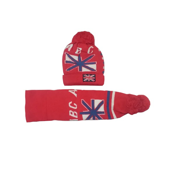 ست کلاه و شال گردن بافتنی بچگانه مدل 05