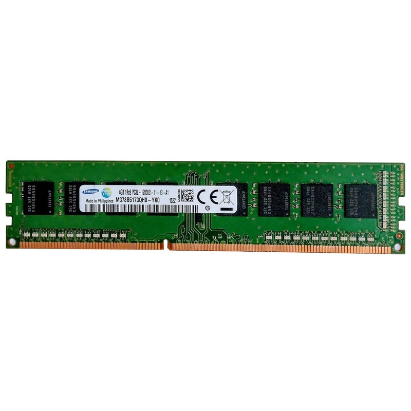  رم کامپیوتر DDR3 تک کاناله 1600 مگاهرتز CL11 سامسونگ مدل PC3L-12800U ظرفیت 4 گیگابایت