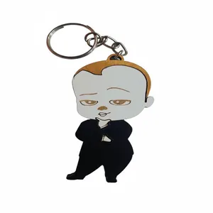 جاکلیدی دستی چوبی مدل بچه رییس 