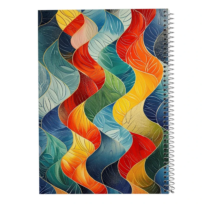 دفتر ژورنال نویسی 50 برگ مدوپد مدل نقطه ای طرح اشکال فانتزی کد DF16394