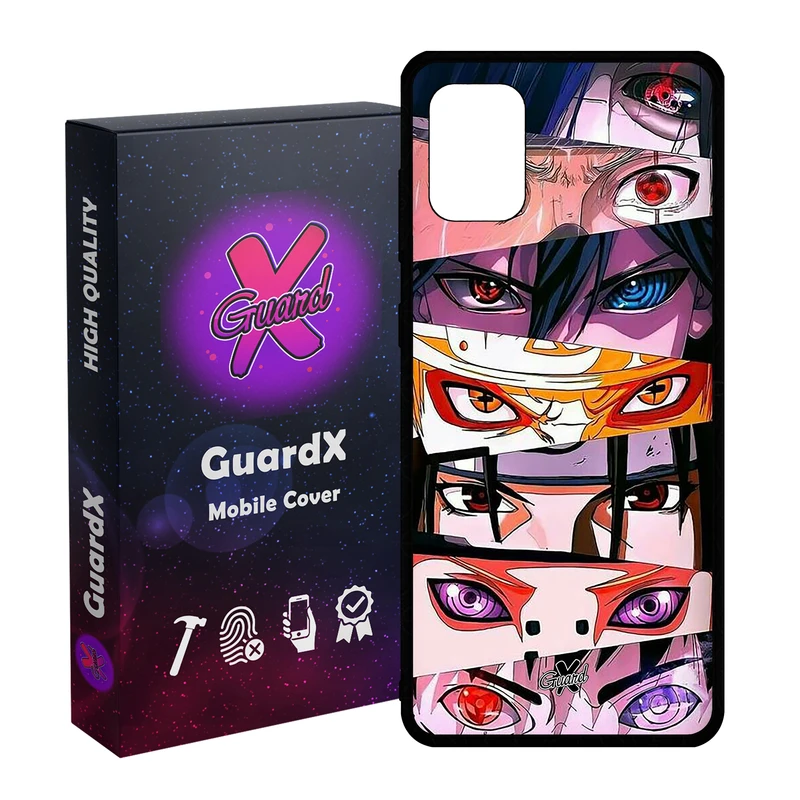 کاور گارد ایکس طرح ناروتو انیمه مدل Glass10547 مناسب برای گوشی موبایل سامسونگ Galaxy A51 4G
