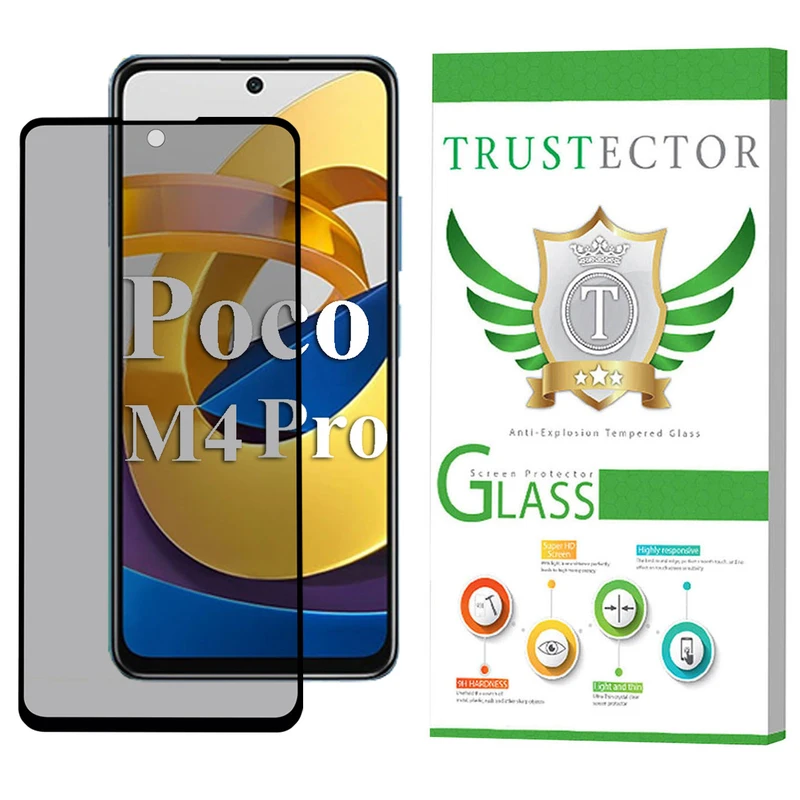 محافظ صفحه نمایش حریم شخصی تراستکتور مدل PFTA مناسب برای گوشی موبایل شیائومی Poco M4 Pro 4G