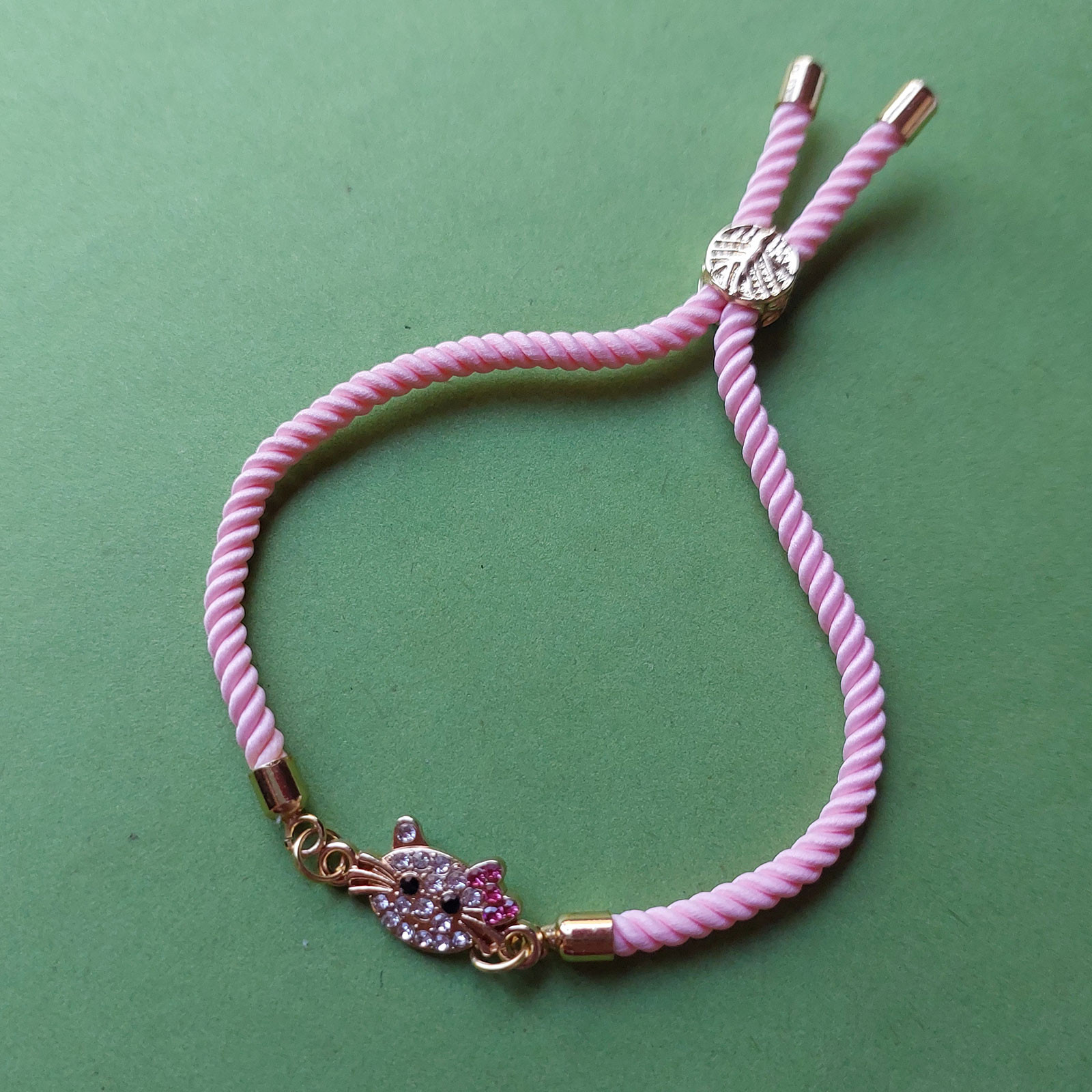 دستبند دخترانه مدل آسانسوری طرح کیتی کد HC313