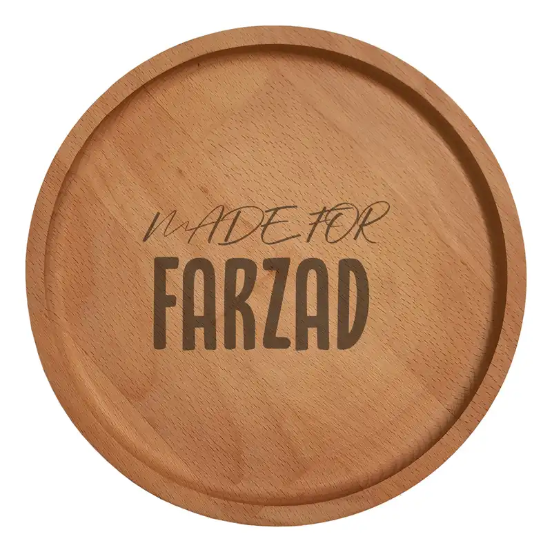 بشقاب چوبی مدل فرزاد