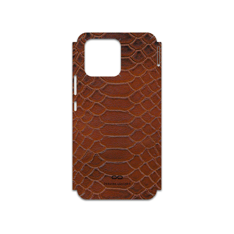 برچسب پوششی ماهوت مدل Brown-Snake-Leather مناسب برای گوشی موبایل آنر X5