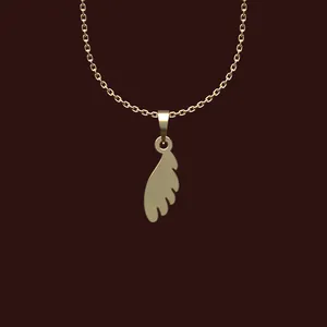 گردنبند طلا 18 عیار زنانه مدوپد مدل پر کد X2-1-1209