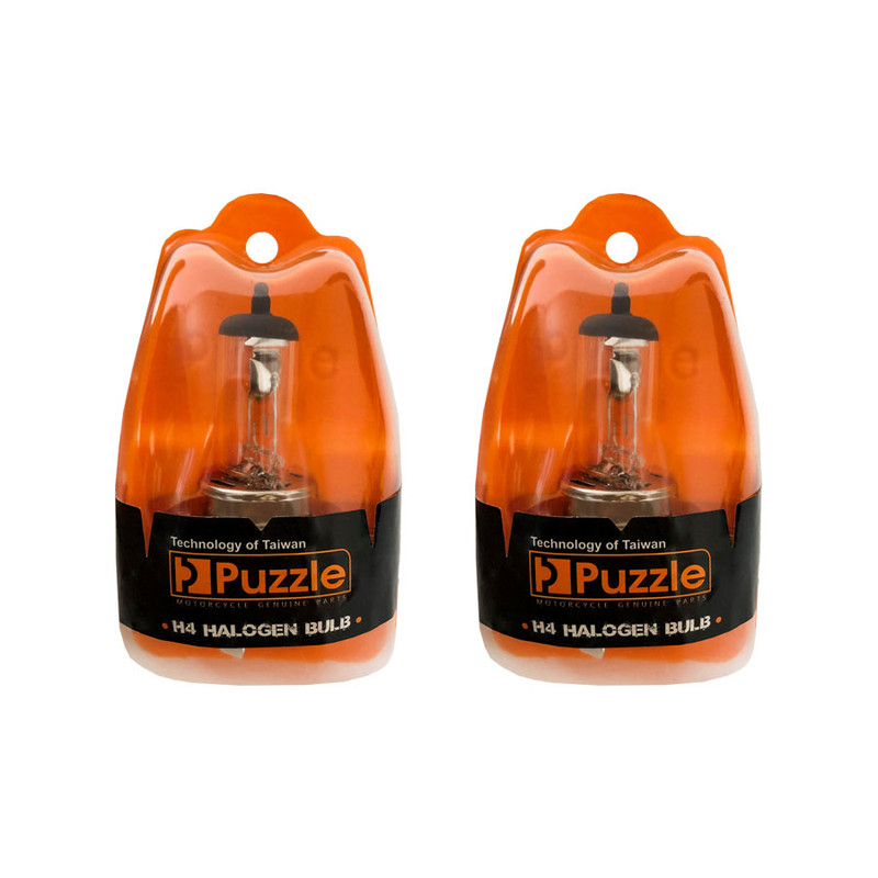 لامپ چراغ جلو موتورسیکلت پازل مدل H4P43T کد BLB428075W مناسب برای پالس 180cc مجموعه 2 عددی
