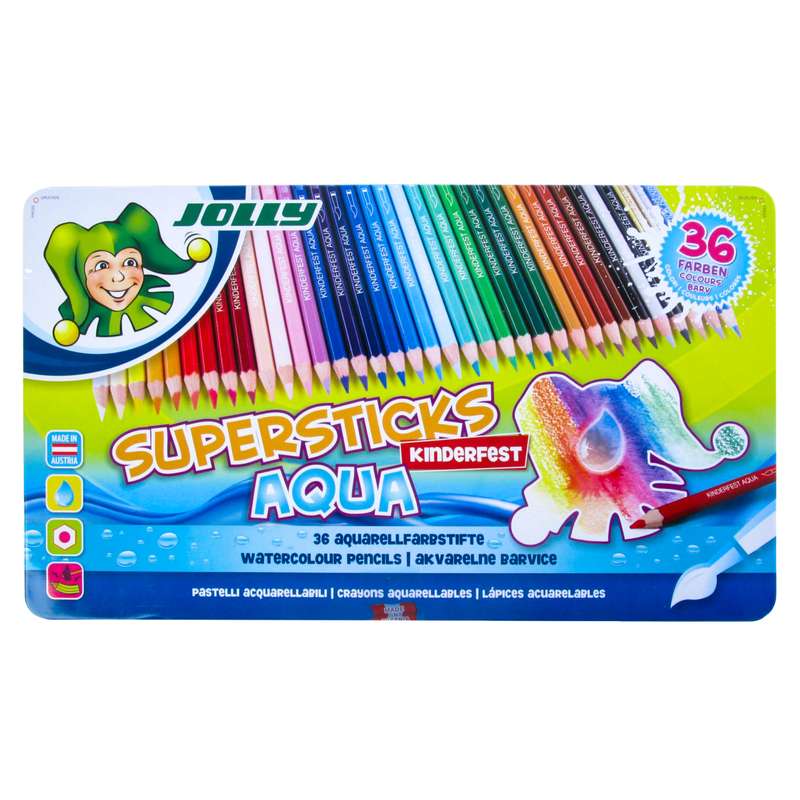 مداد آبرنگی 36 رنگ جولی مدل SUPERSTICKS AQUA