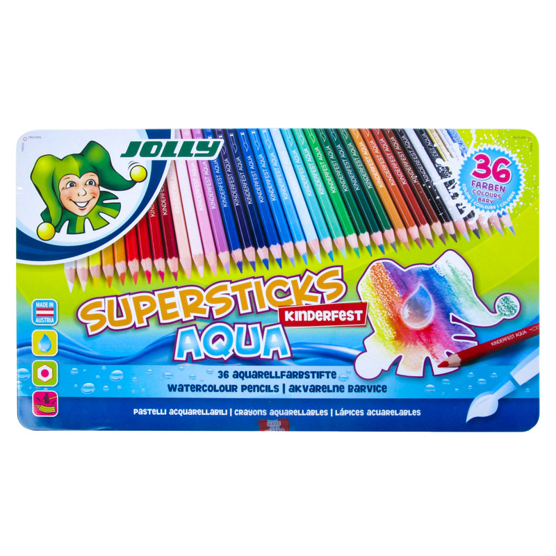 مداد آبرنگی 36 رنگ جولی مدل SUPERSTICKS AQUA