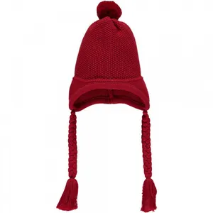 کلاه بافتنی بچگانه مدل 001 رنگ قرمز