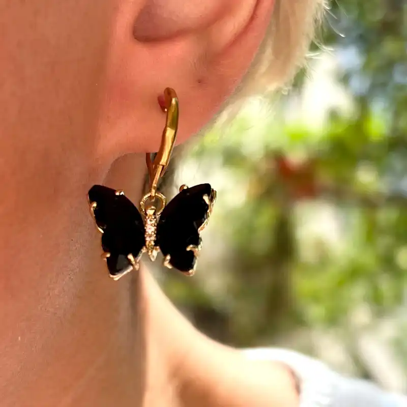 نیم ست زنانه مدل پروانه کریستالی