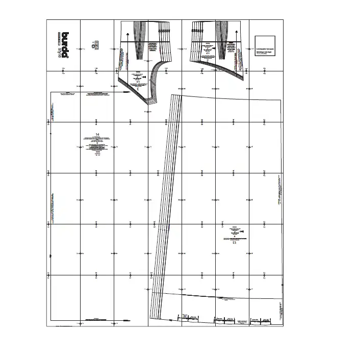 الگو خیاطی لباس مجلسی زنانه بوردا استایل کد 6868 سایز 34 تا 44 متد مولر