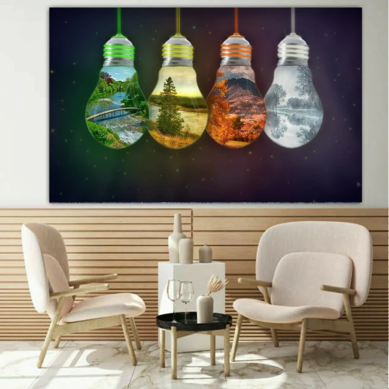پوستر دیواری طرح زندگی چهار فصل مدل FD930