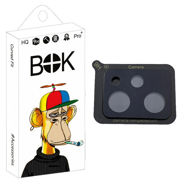 محافظ لنز دوربین بوک مدل 3D Tempered مناسب برای گوشی موبایل شیائومی Poco X5 Pro