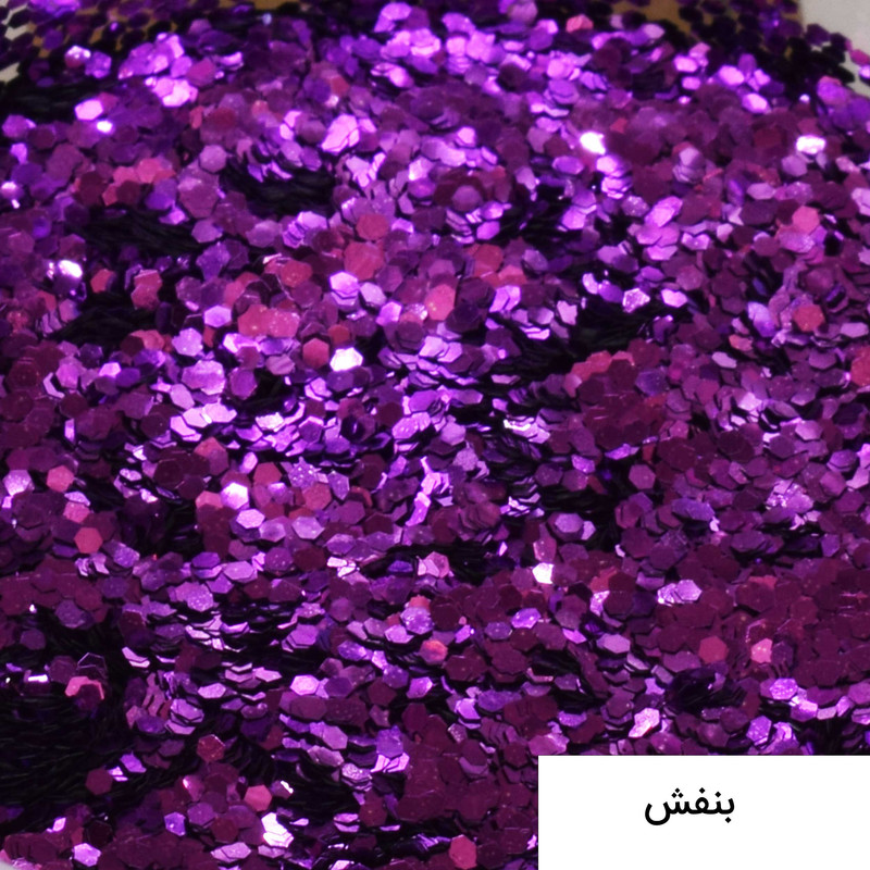 پودر اکلیل رزین اپوکسی فیلو مدل Hexagon 10 حجم 10 میلی لیتر مجموعه 12 عددی