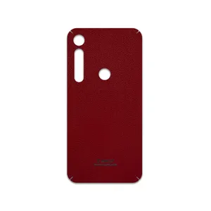 MAHOOT Red-Leather Cover Sticker for motorola One Vision Plus