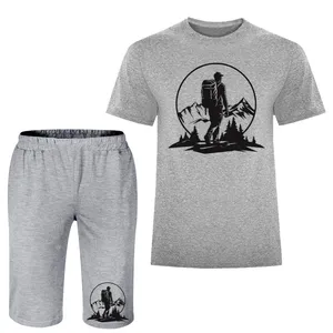 ست تی شرت و شلوارک مردانه مدل کوهنورد A155