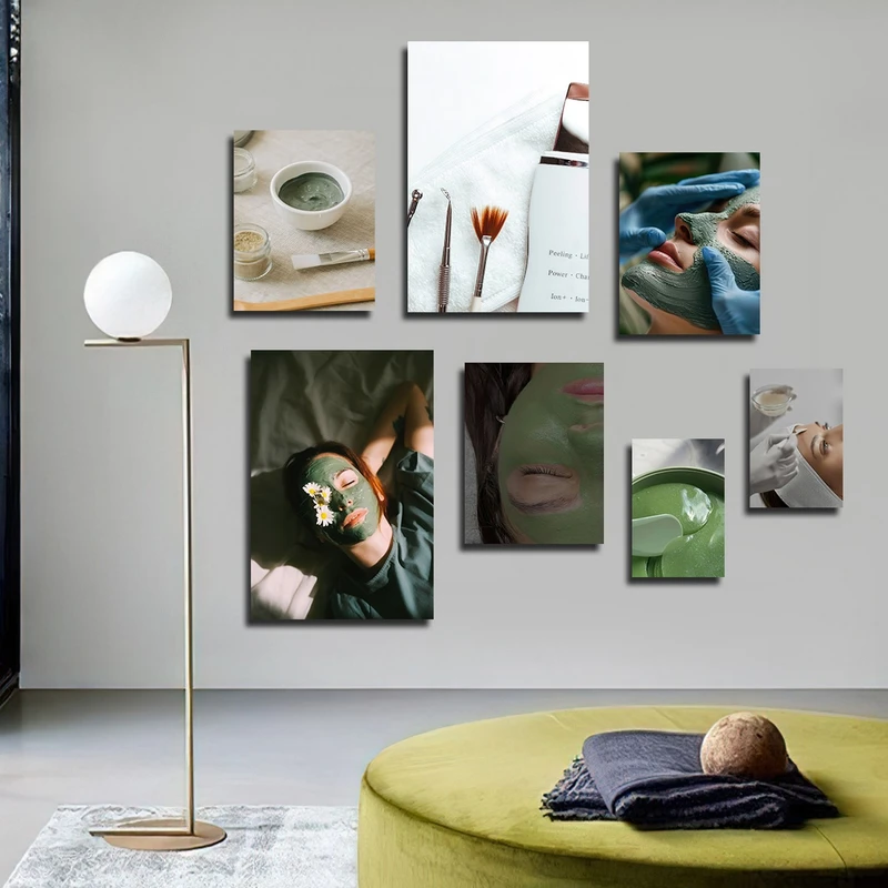 تابلو شاسی بکلیت طرح پاکسازی پوست و زیبایی مدل SH-2961 مجموعه 7 عددی