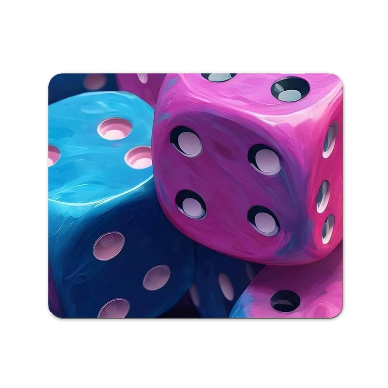 ماوس پد پاد آفرین طرح تاس رنگی کد 451 سایز 19*24 سانتی متر