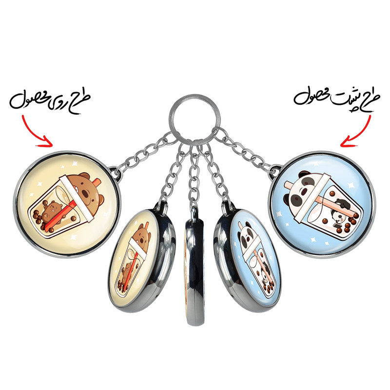 جاکلیدی خندالو طرح انیمیشن سه خرس کله پوک مدل دوطرفه کد 2765427655