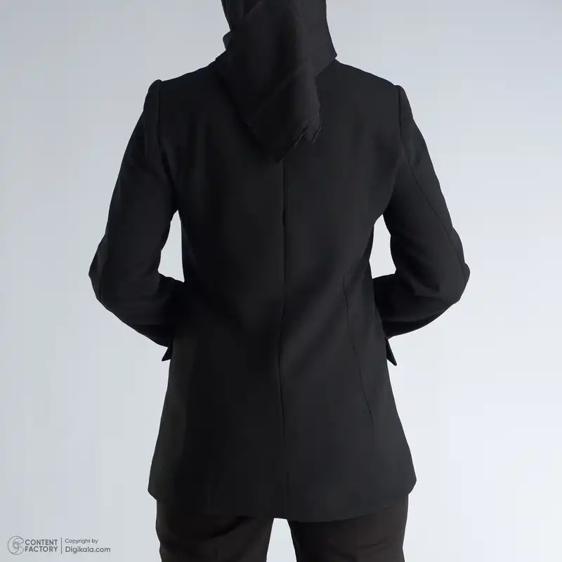 مانتو کتی زنانه گردیه مدل 312134 رنگ مشکی