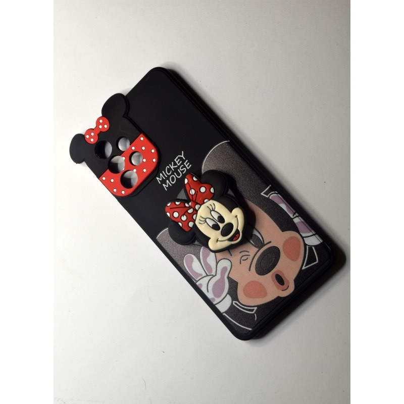 کاور طرح عروسکی مدل Micky مناسب برای گوشی موبایل سامسونگ Galaxy A13 4G به همراه پاپ سوکت 2