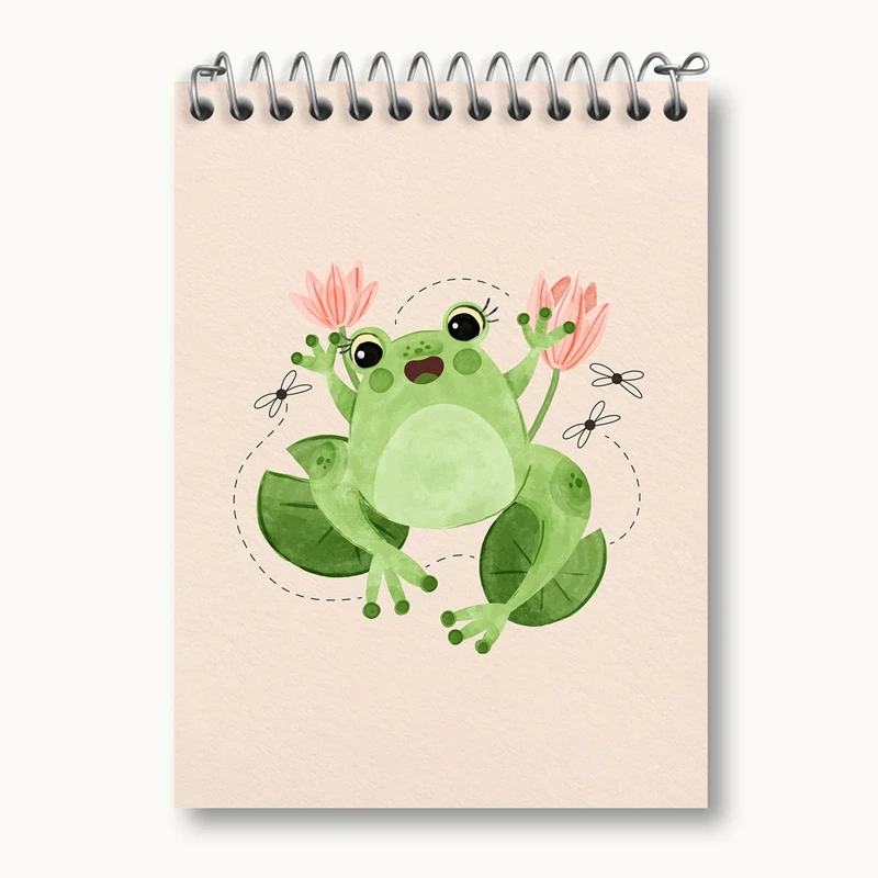 دفتر یادداشت 50 برگ خندالو مدل قورباغه کد 29165