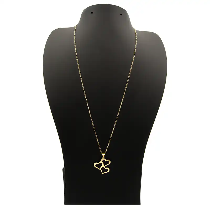 گردنبند طلا 18 عیار زنانه مدل قلب کد KN020
