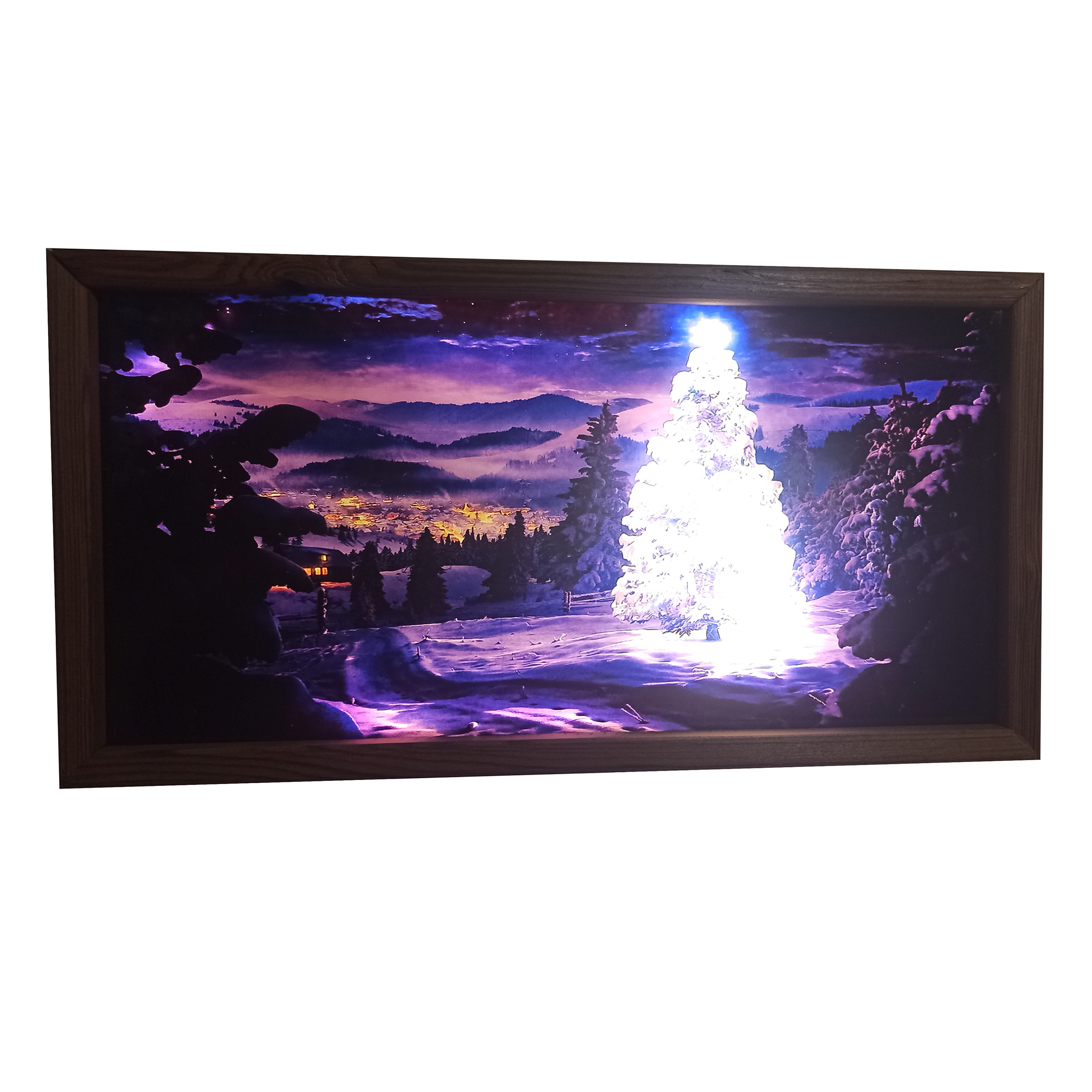 تابلو نوری مدل شب خواب درخت کریسمس کد z 151
