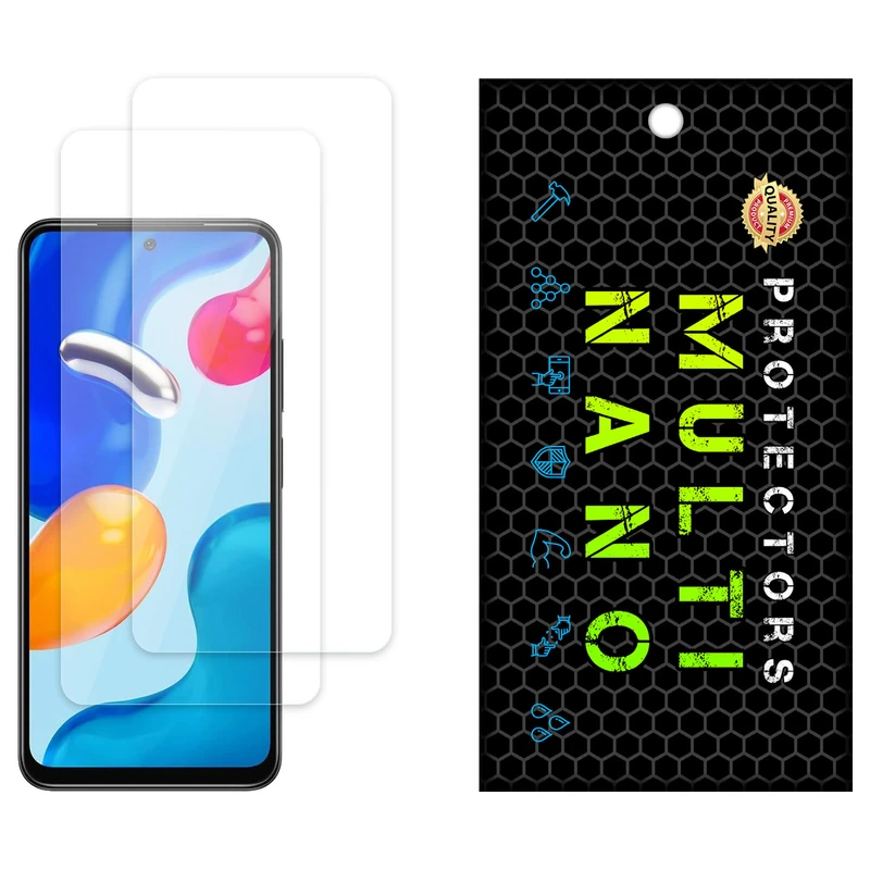 محافظ صفحه نمایش شفاف مولتی نانو مدل X-S2N مناسب برای گوشی موبایل شیائومی Redmi Note 11S بسته دو عددی