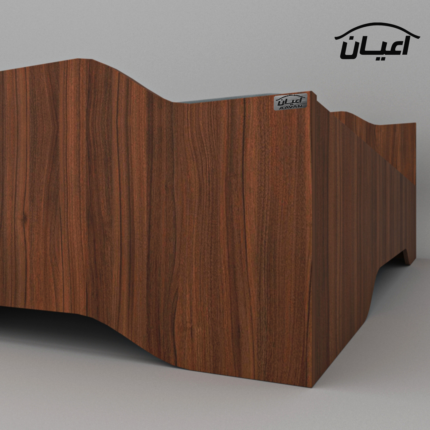 تخت خواب یکنفره اعیان مدل FH597 سایز 90x200 سانتی متر