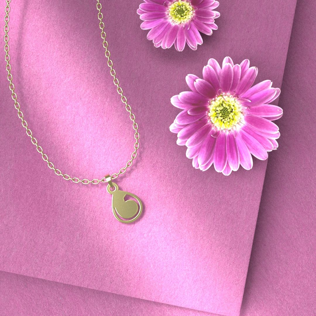 گردنبند طلا 18 عیار زنانه مدوپد مدل هندسی کد Z2-1-1183 -  - 6