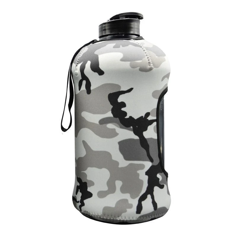 قمقمه ورزشی مدل GS-M-UnBrand-50576 گنجایش 2.3 لیتر به همراه کاور