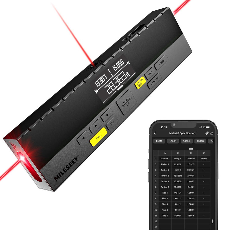 متر و تراز لیزری مایلسی مدل DP20