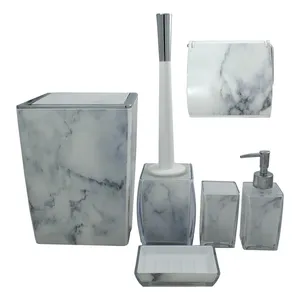 ست سرویس بهداشتی لیمون مدل ماربل کد TP352 مجموعه 6 پارچه