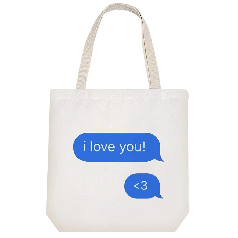 ساک خرید خندالو مدل I Love You کد 8316