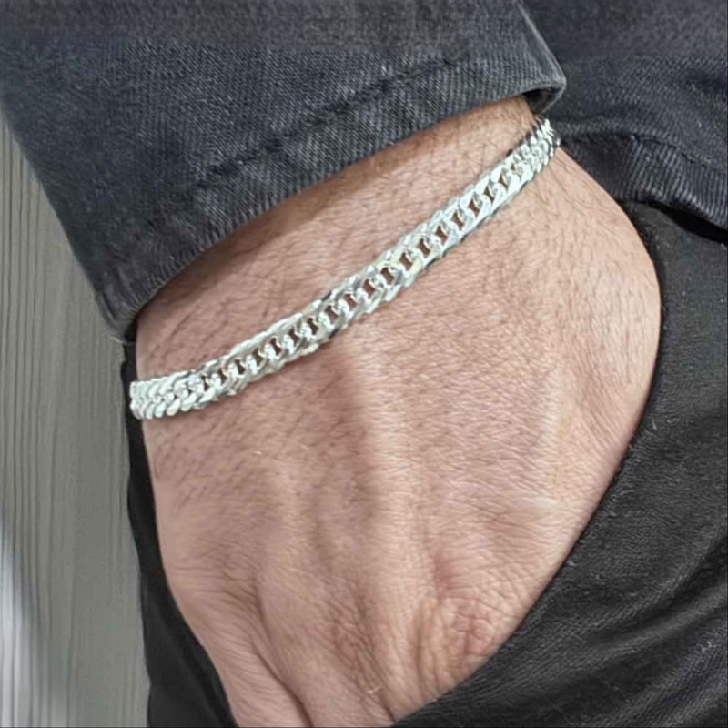 دستبند نقره مردانه مدل roz9 ایتالیا دستبند نقره مردانه مدل roz9 ایتالیا