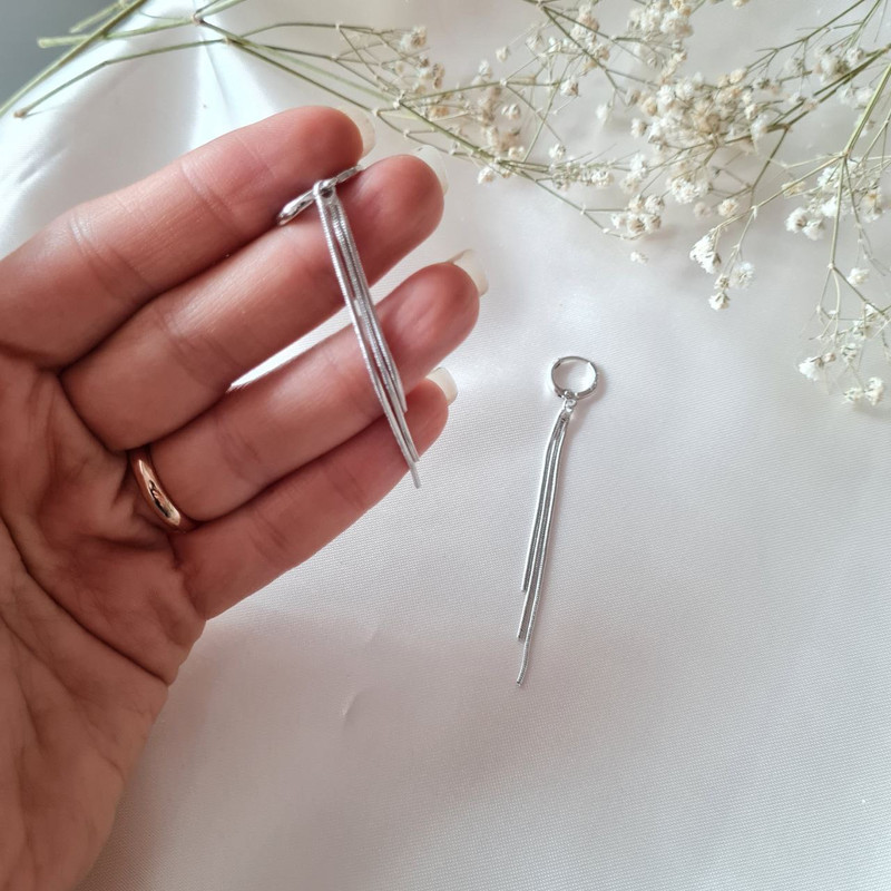 گوشواره زنانه ژوپینگ مدل ریش ریشی