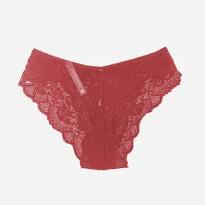 شورت زنانه کوتون هیل مدل تور دانتل رنگ زرشکی