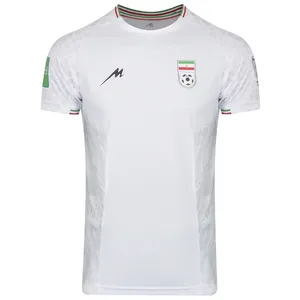 تی شرت ورزشی مردانه مروژ مدل تیم ملی ایران جام جهانی قطر کد 2022 home