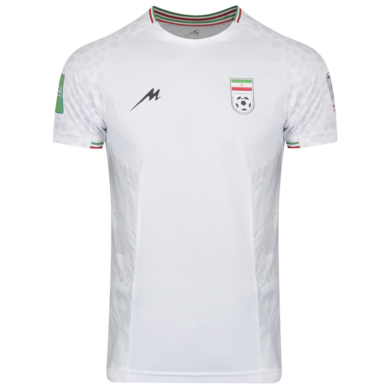 تی شرت آستین کوتاه ورزشی مردانه مروژ مدل تیم ملی ایران در جام جهانی قطر 2022 home