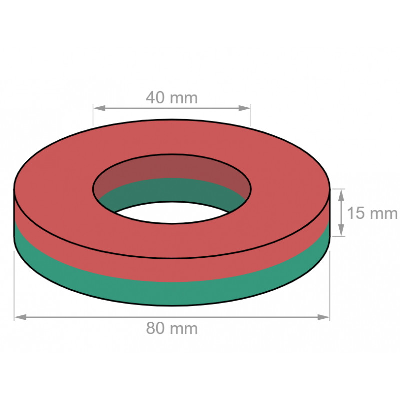 آهن ربا تکسام مدل 804015 بسته دو عددی