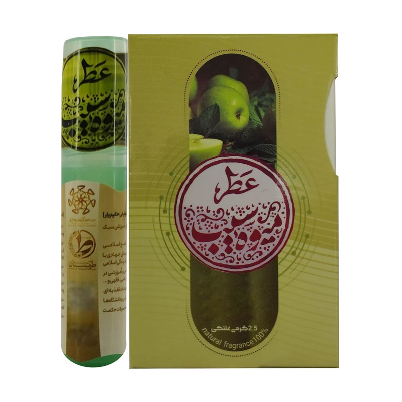 عطر جیبی طیبستان مدل میوه سیب حجم 2.5 میلی لیتر