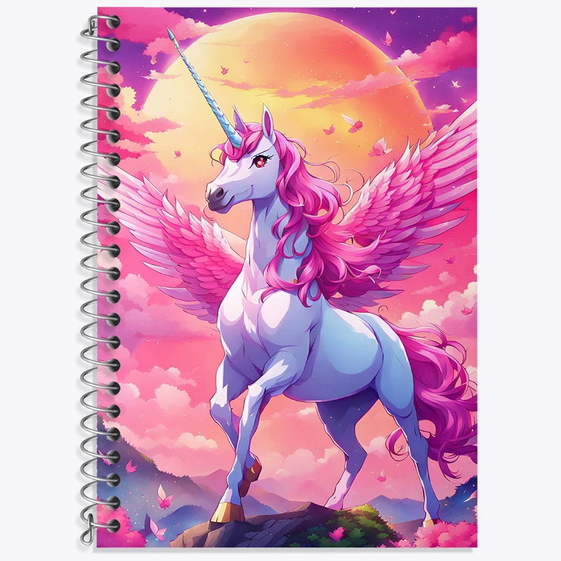 دفتر نت موسیقی 50 برگ خندالو طرح اسب تک شاخ کد N3417