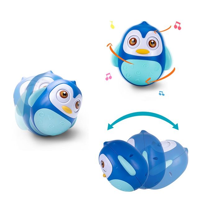جغجغه هانگر مدل پنگوئن تعادلی طرح Roly Poly Penguin  -  - 6